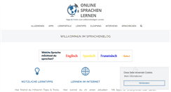 Desktop Screenshot of online-sprachen-lernen.com